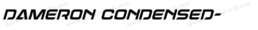 Dameron Condensed字体转换